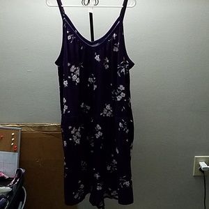 Torrid Purple Floral Romper NWT